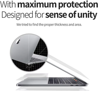 Film Matte Transparan untuk MacBook Pro 16 Inch 14, Air 13.6 15.3 Inch M5 M4 M3 M2 A3426 A3428 A3449 A3448 2026, Pelindung Bodi Set Lengkap