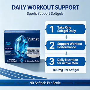 Capsules de soutien sportif en gélules molles 800mg, extrait d'Herbe de Chèvre Cornée, complément alimentaire à base de plantes pour stimuler l'entraînement quotidien et le style de vie actif des hommes - Product Image 6