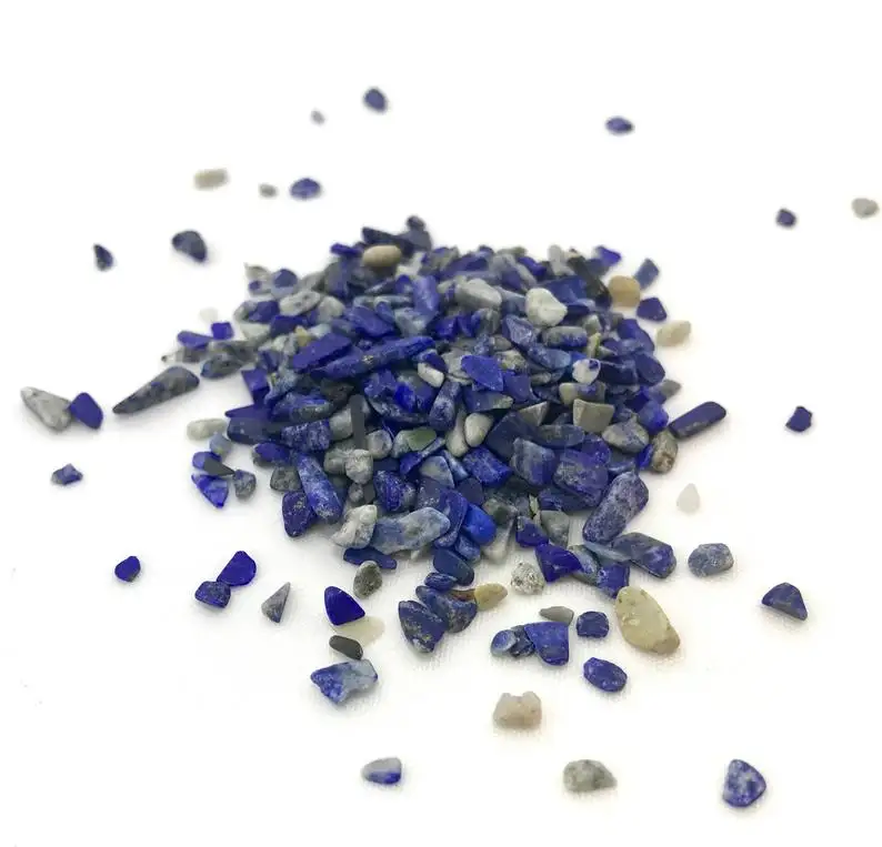 Поставщик SEMI-PRECIOUS синий LAPIS LAZULI щебень фишки