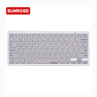 Nouveau clavier de projection ultra-fin sans fil portable personnalisé pour ordinateur portable, touches multimédias, 77 touches, connexion USB