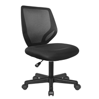 Chaise de bureau ergonomique minimaliste pour de longues heures de travail assis, hauteur réglable, accoudoirs relevables, dossier en maille ventilé