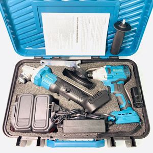Juego de 2 Herramientas Eléctricas de 20V, Llave Angular Inalámbrica Recargable de Litio sin Escobillas C07, Juego de Herramientas Combinadas C02 - Product Image 2