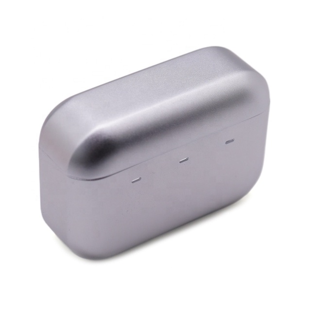 Custom Shockproof Aluminum Hard Carry Case Headphone Earphone Small Portable Round Metal Box Case