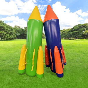 Custom Outdoor Team Building Event Use <b>Inflatable</b> Space Rocket PVC Race <b>Game</b> for Kids and Adults SG138 Team Building <b>Games</b> Custo - Product Image 5