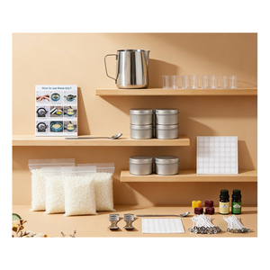 Envase de Lujo para Velas con Tapa Blanca, Mezcla de Soja para Aromaterapia, Recuerdo de Boda, Colección Deluxe para Boutique - Product Image 6