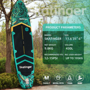 Skatinger tùy chỉnh Inflatable ván lướt sóng thả khâu Inflatable đứng lên mái chèo padel Surf Board với giá cả tốt đẹp trên bán - Product Image 4