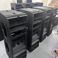 Enceintes de scène professionnelles WPL Line Array à double haut-parleur de 12 pouces, 3 voies, en bois contreplaqué
