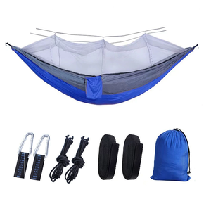 Hamaca Ligera para 2 Personas, con Correas para Árboles, <span class=keywords><strong>Mosquetones</strong></span> y Repelente de Mosquitos, Nailon Paracaídas 210T, 200 kg, Venta al Por Mayor - Product Image 5