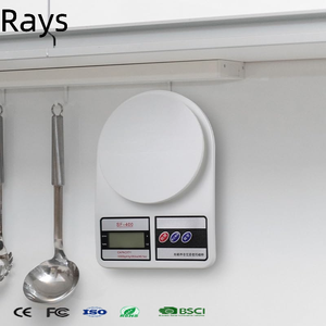 SF-400 디지털 LCD 디스플레이 5kg/10kg 1g 배터리 작동 녹색 백라이트 미끄럼 방지 플랫폼 주방 식품 저울 - Product Image 6