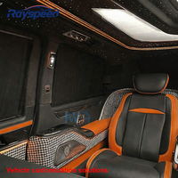 Kit intérieur en alliage d'aluminium orange pour Mercedes Vito W447 & Maybach - Pièces de protection décoratives de luxe
