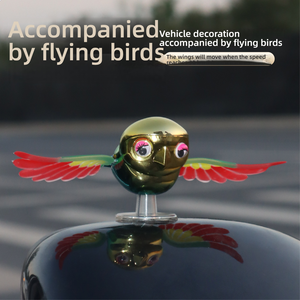 ของตกแต่งกระจกมองหลังรถยนต์รูป<span class=keywords><strong>นก</strong></span>การ์ตูนแฟนซี <span class=keywords><strong>ปีก</strong></span>ขยับได้ สร้างสรรค์ ภาพสามมิติ ลอยได้ วัสดุพลาสติก ยี่ห้อ Xuanming ใช้งานง่าย - Product Image 5