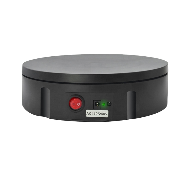 22cm Rechargeable Electric Rotating Turntable for Product Photography & Live Streaming