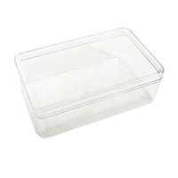 Boîtes en plastique transparentes de conteneur de casse-croûte de dessert de gâteau avec des caisses de nourriture de stockage de couvercle
