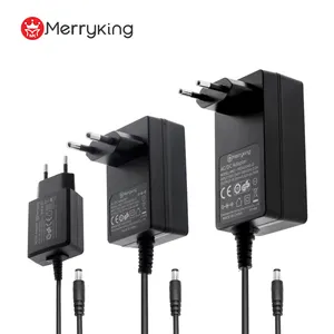 Pabrik asli CE UL IEC 62368 standar Merryking adaptor daya 12Volt 3Amp 24Volt 1,5amp sumber daya listrik untuk bisnis Printer