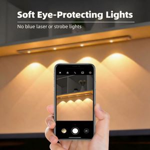 Lámpara LED de Inducción Inalámbrica Recargable por USB, Moderna, con Sensor, para Interiores, para Sala de Estar, Pasillo, Armario, Decoración - Product Image 2