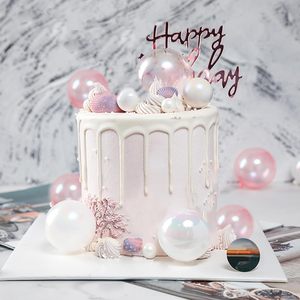 2026 New Year Factory Wholesale 20pcs Mixed Color Flash Pastel Baking Foam Balls Birthday <b>Cake</b> <b>Decoration</b> Topper Party <b>Supplies</b> - Product Image 3