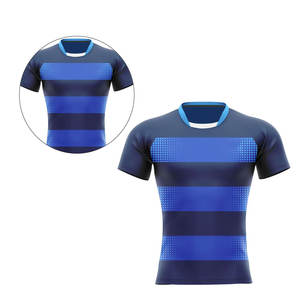 เสื้อรักบี้ OEM ระบายอากาศได้ดี ป้องกันลม แห้งเร็ว พิมพ์ลายโลโก้แบบซับลิเมชั่น สำหรับทีมกีฬา - Product Image 6