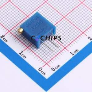 Resistencia Ajustable/Potenciómetro 3296X-1-202LF, Componente de Orificio Pasante (THT)-3P, 9.5x4.9mm, Resistencia de 2kOhm, 10%, 500mW, 250ppm ℃ - Product Image 1