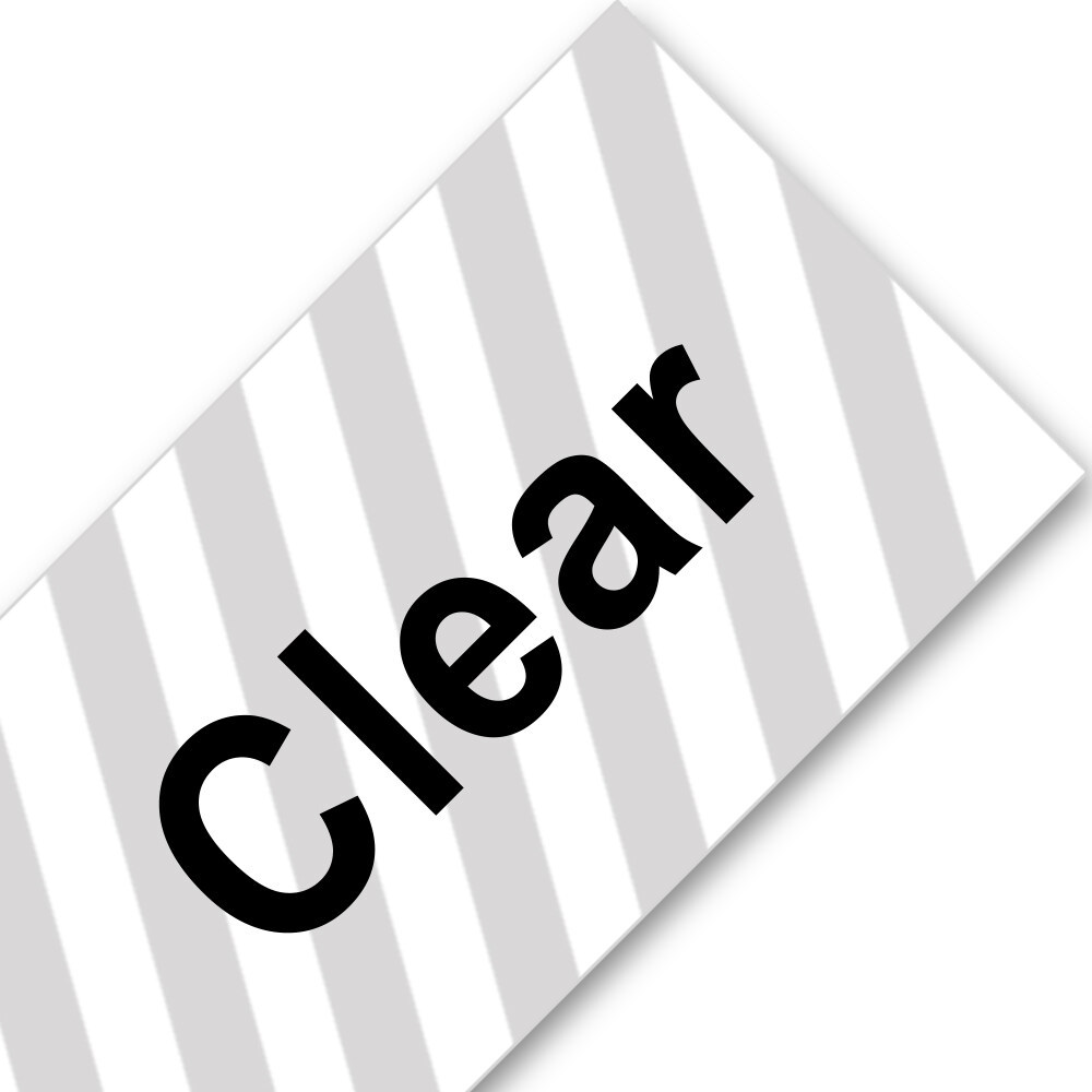 Fond transparent avec lettrage noir - 12mm 7m