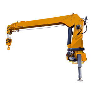 Grúa telescópica diésel de plataforma plana para camión, grúa de rescate de 10 toneladas con plataforma de transporte y certificación CE - Product Image 1