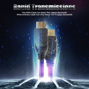 Câble <span class=keywords><strong>HDMI</strong></span> VCOM 1,<span class=keywords><strong>5m</strong></span> 3m <span class=keywords><strong>5m</strong></span> 10m 30m 4K 60Hz pour bureau, salle de réunion, ordinateur, moniteur HDTV - Product Image 4