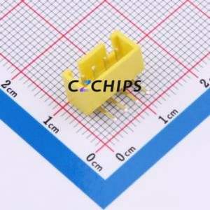 WAFER-HA2.54-4PWZ-H62 Wire-to-Board Pin Header Bent Lead Through Hole,P=2.54mm Connector 1x4P 2.5mm Right Angle Insert XHB - Product Image 1