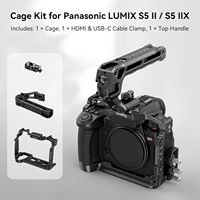 Kit Cage SmallRig pour LUMIX G9 II S5 II / S5 IIX avec Poignée Supérieure NATO et Pince de Câble pour USB-C - 4143