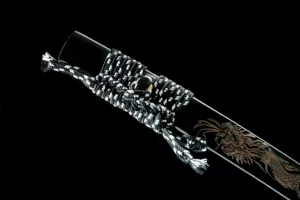 Cuchillo de Supervivencia Tipo Espada, Personalizable, Hoja de Acero Inoxidable, Diseño de Dragón de Madera, para Caza, Uso Industrial, OEM Disponible - Product Image 4