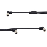 Connecteur de prise d'aviation en métal surmoulé en usine OEM câble étanche M8 M12 répartiteur en Y 8 broches 4 broches