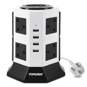 Uk Stopcontact Socket Power Strip Socket Met Schakelaar Dc Stekkers En Stopcontacten