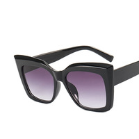Montures de lunettes œil-de-chat surdimensionnées, montures de lunettes de soleil à monture complète pour femmes, lunettes de luxe vintage avec protection UV