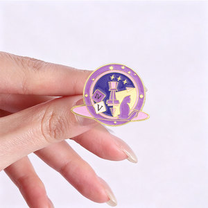 Ensemble d'épingles en émail magiques fantastiques, broche Tarot Corbeau et broche mystique pour la décoration de sac à dos - Product Image 2