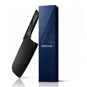 Boîte <span class=keywords><strong>cadeau</strong></span> de luxe personnalisée noire mate avec insert en EVA pour couteau de chef, couteau de <span class=keywords><strong>chasse</strong></span>, couteau utilitaire, estampage à chaud argenté, boîte laminée mate - Product Image 2