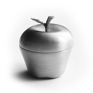 Caja de Joyería con Forma de Manzana Antigua, Caja de Joyería Profesional de Aleación de Zinc Metálica con Logotipo Personalizado - Product Image 1