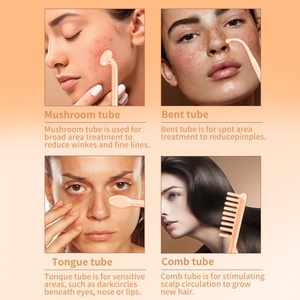 Appareil de soin du visage à haute fréquence avec logo personnalisé pour usage domestique, SPA, galvanique, orange, bleu, violet, anti-âge, thérapie cutanée - Product Image 4