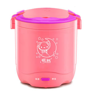 Lingrui Mini <b>Rice</b> <b>Cooker</b> 1.2L Portable Electric For Office Students Dormitory Steaming Cylinder Plastic Housing - Product Image 1