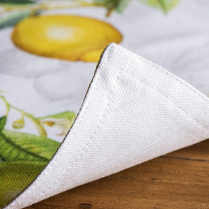 Serviette à carreaux ronde en lin de coton naturel rustique Style coréen traditionnel Collection de napperons de mariage imperméables - Product Image 6