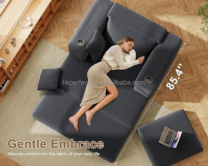 Sofá Seccional en Forma de L, Tipo Nube, de 107 Pulgadas, de Felpa, con Chaise Longue, Muebles Minimalistas para Sala de Estar, Venta al Por Mayor - Product Image 5