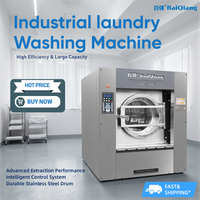 Machine à laver et sécher le linge industrielle entièrement automatique de 50 kg et 100 kg, pour usage commercial, en promotion