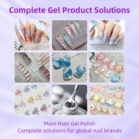 Gel de Construction Floral Transparent Effet Cristal pour Ongles, Gel UV/LED pour Encapsulation de Fleurs Naturelles, Gel Nail Art OEM ODM Logo Personnalisé