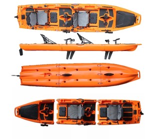 <span class=keywords><strong>Kayak</strong></span> de <span class=keywords><strong>Pesca</strong></span> Modular para <span class=keywords><strong>2</strong></span> <span class=keywords><strong>Personas</strong></span>, 14 Pies, PE, Tres Secciones, con <span class=keywords><strong>Pedales</strong></span>, Canoa, <span class=keywords><strong>2</strong></span> Años de Garantía, <span class=keywords><strong>2</strong></span> Asientos, para Surfear en Grupo de 3 <span class=keywords><strong>Personas</strong></span> - Product Image 4