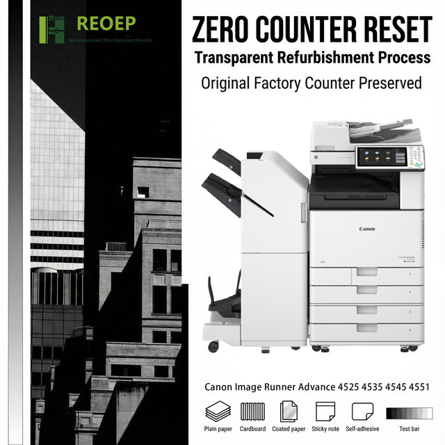 REOEP Monochrome Photocopier Machine Refurbished for Canon Copier ir4525 ir4535 ir4545 ir4551 A3 General Use