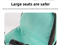 Tricycle 4-en-1 pour enfants de 1 à 5 ans, siège large et sécurisé, poussette bébé à pédales, chariot de poussée 10LBS, trottinette d'extérieur pliable pour bébé