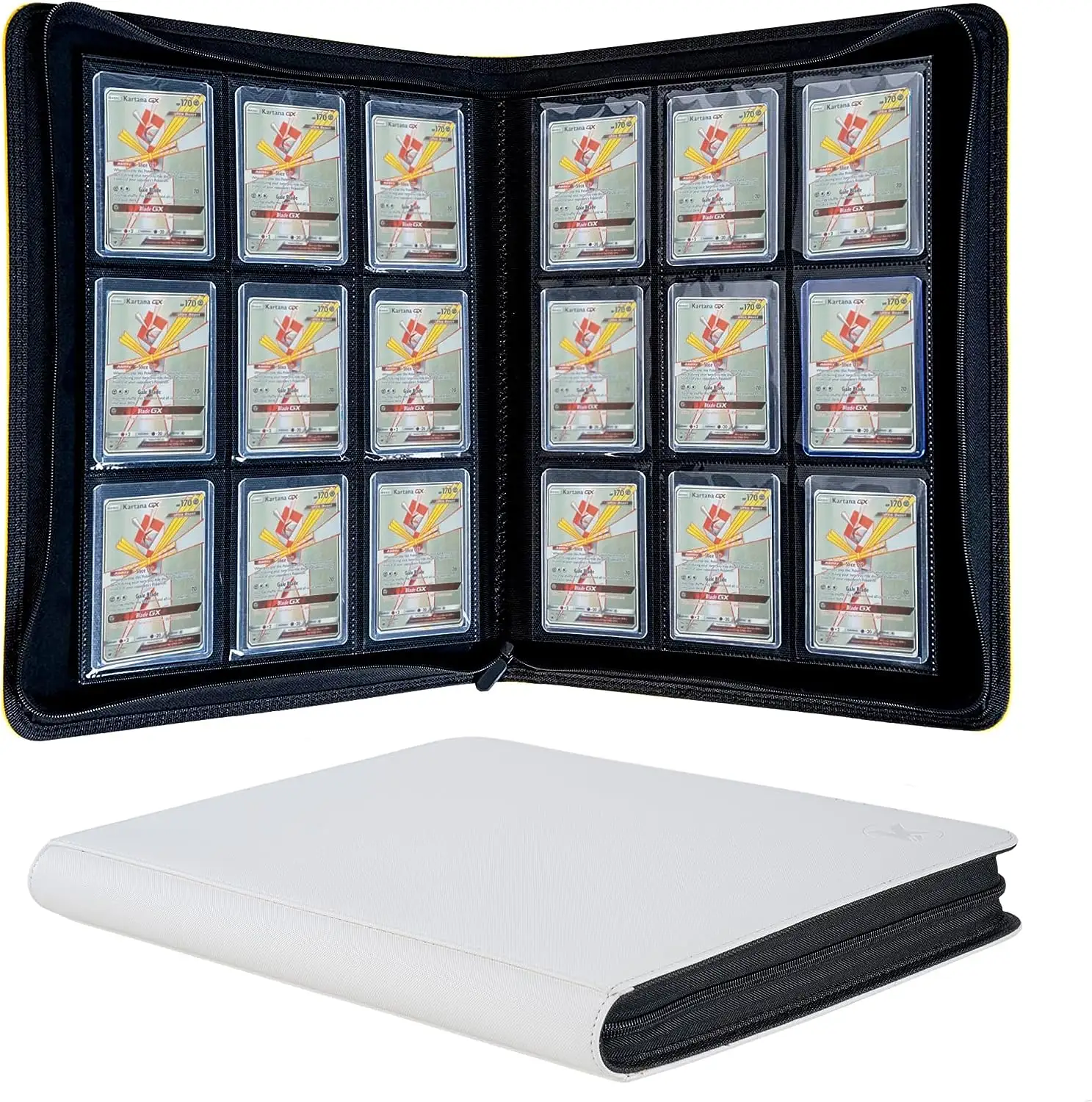 PU Leather Storage Pocket Folder Trading Card Album 12x36 Álbum para Cartões