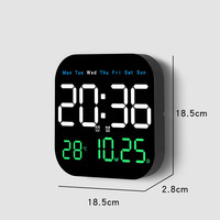 Réveils muraux numériques modernes Reloj De Pared LED grand affichage calendrier température horloge de table numérique horloge de bureau numérique