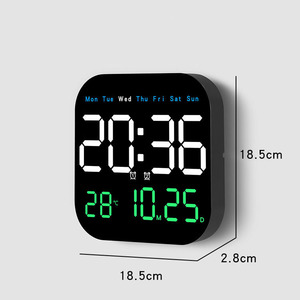 Réveils muraux numériques modernes Reloj De Pared LED grand affichage calendrier température horloge de table numérique horloge de bureau numérique - Product Image 6