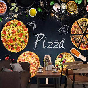 Papel Tapiz Mural 3D Personalizado, Pintura Mural, Pizarra Personalizada para Pizzería, Papel Tapiz Fotográfico, Decoración de Pared para Cafetería y Restaurante - Product Image 3