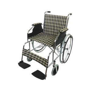 Fauteuil roulant pliant en alliage d'aluminium, pneus pleins de 24 pouces, léger, manuel, pour personnes âgées - Product Image 1