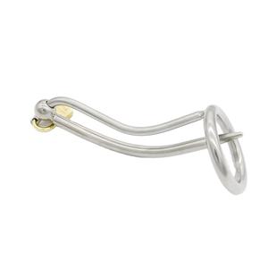 Alat Keperjakaan Pria dari Baja Anti Karat, Sangkar Keperjakaan Logam dengan Kateter Urin, Pengunci Penis, Mainan Seks untuk Pria - Product Image 3