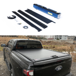Hochwertige Einziehbare Aluminium-Legierung Manuelle Roll-Up Laderaumabdeckung mit Verriegelung Wasserdicht Ohne Bohren Montierbar für Ford F150 - Product Image 1